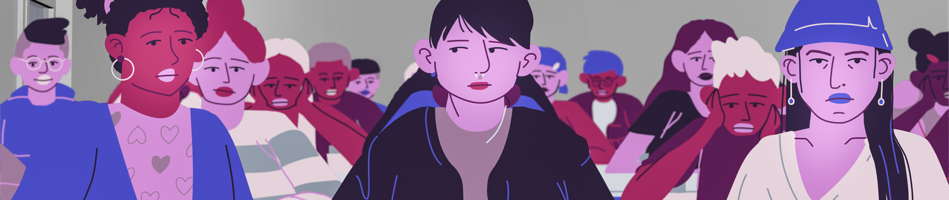 Illustration av elever i ett klassrum